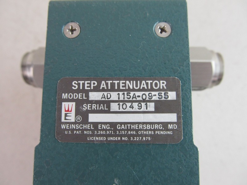 Weinschel RF Coaxial Attenuator 0-9 dB In 1 dB Steps WPC-7 Conns AD115A-09-55 gallery