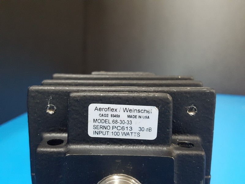 Aeroflex Weinschel 68-30-33: High Power Fixed Coaxial Attenuator (C613) gallery