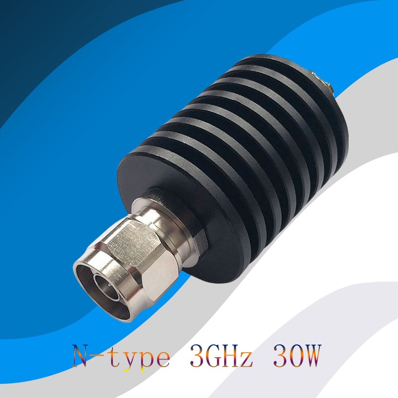 OEM 30W N Type RF Attenuator DC-3GHz 50 Ohm Fixed Coaxial Attenuator N Connector gallery