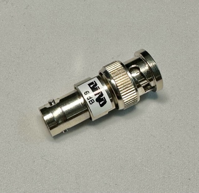 Bird 6dB RF Coaxial Attenuator 3W 4GHz (3-A-MFB-06) New!