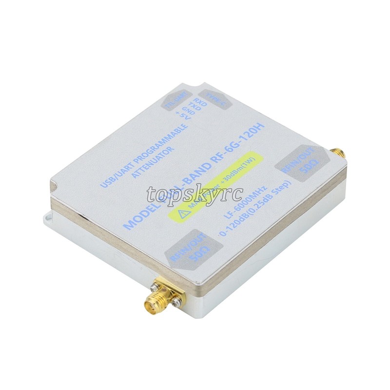 LF-6GHZ-120DB Bidirectional Digital Control RF Attenuator w/TFT Main Controller gallery