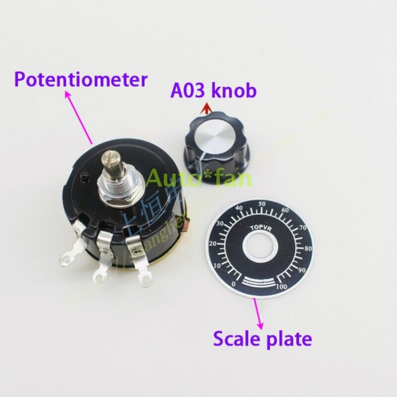 Single Coil Wound Potentiometer WX112(050) 5W 1K 2K2 4K7 10K 10 PCS gallery