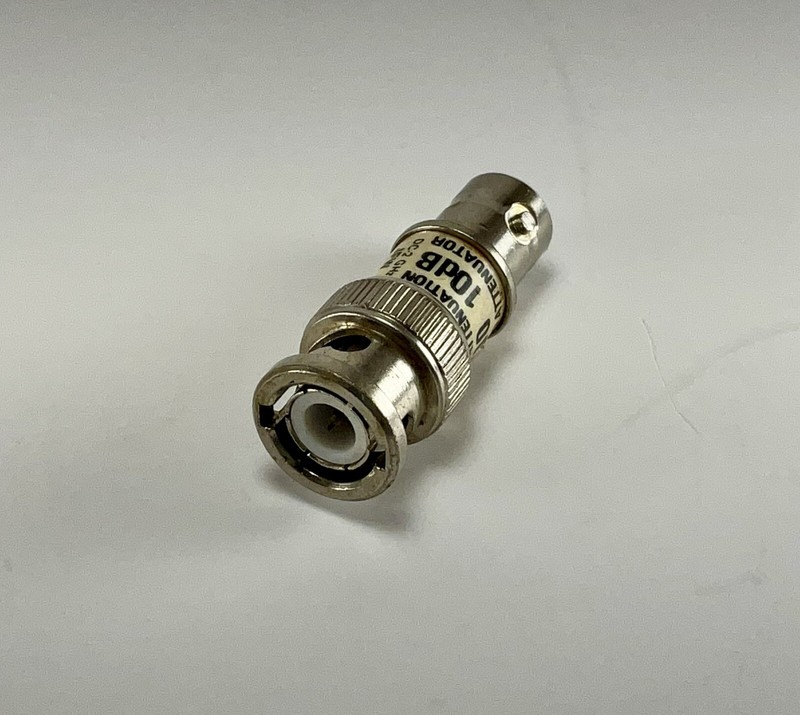 50F-010 JFW Fixed Attenuator - DC-2GHZ - 50ohm- 10db- Fixed Attenuator - USED gallery