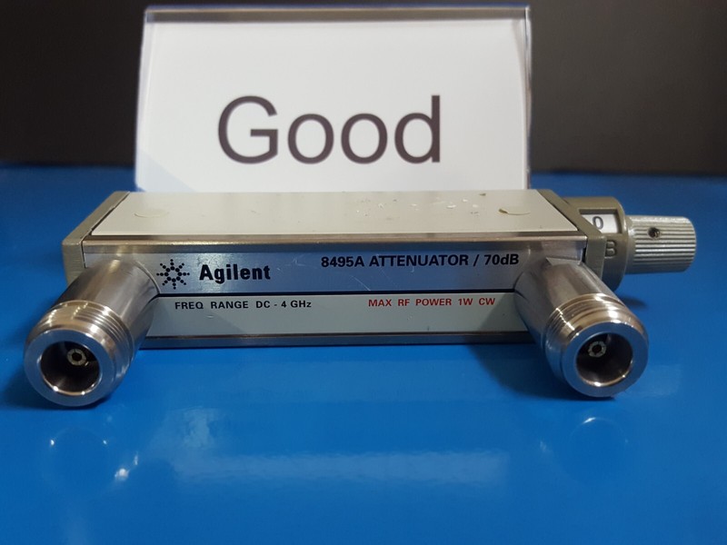 Agilent 8495A: Program Step Attenuator DC-4Ghz 70 dB, W/Opt. 001 (0396)