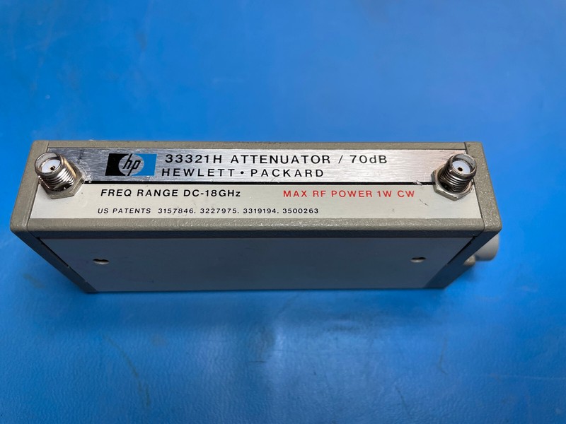 HP Agilent 33321H Programmable Step Attenuator 70dB DC-18GHz Calibrated