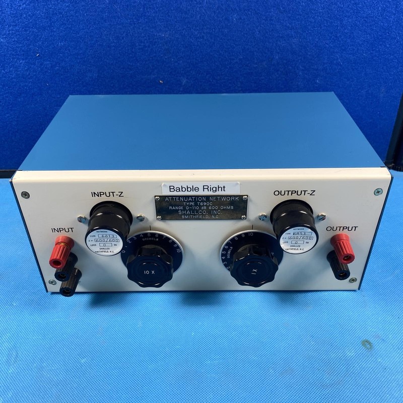 Shallco INC. Attenuation Network Type T690C Range 0-100 dB 600 OHMS #3