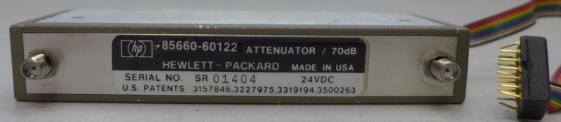 Agilent/HP 85660-60122 Programmable Attenuator 24V DC-18 GHz 0-70 dB 10 dB steps