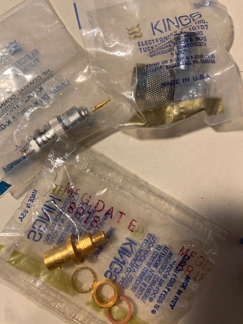 KINGS - RF Coaxial Connectors Mixed Lot of 24 pieces- see listing - New in packs gallery