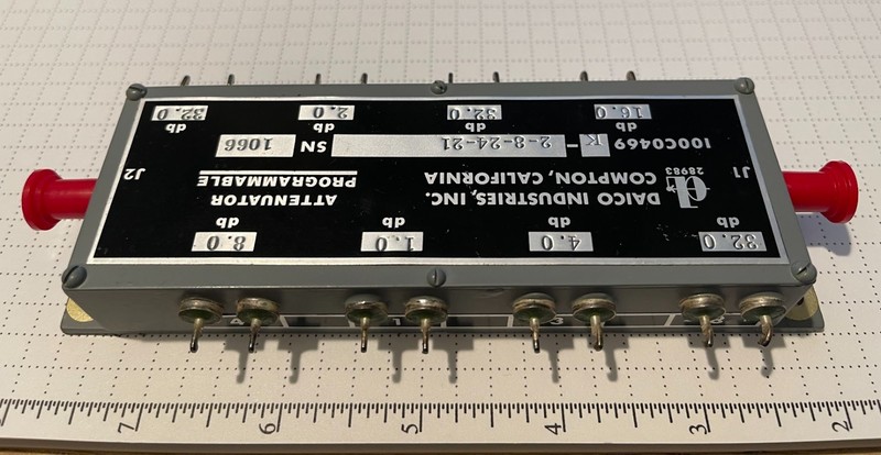 DAICO 100C046K-2-8-24-21 Attenuator Programmable SMA 8 Section 1,2,4,8,16,32 NOS gallery