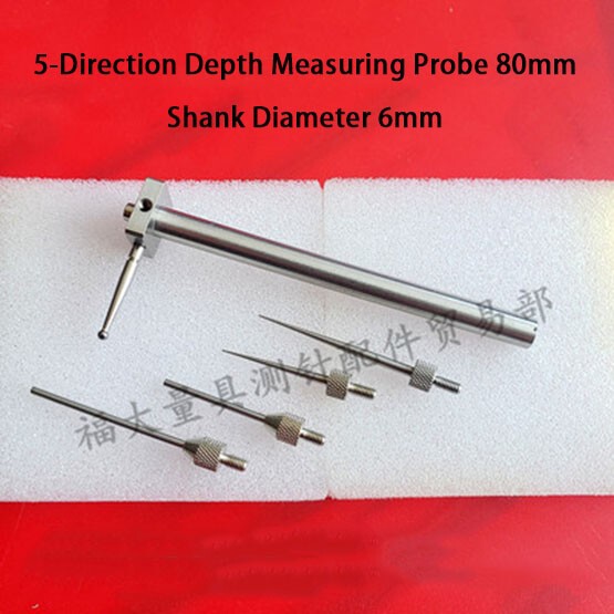 6mm 5-Direction L=60 80 120mm Height Indicator Probe gallery