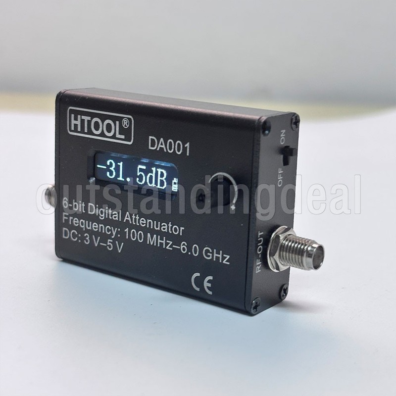HTOOL DA001 0-31.5dB Adjustable Wideband Digital RF Attenuator Module DC-6GHz gallery