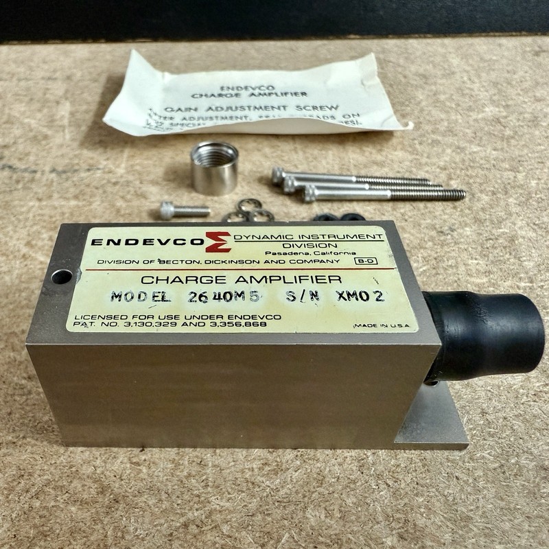 Endevco Charge Amplifier 2640 New NOS Vintage Becton Dickinson Test Equipment