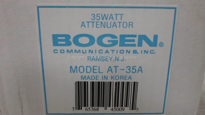 NEW - Bogen AT-35A 35 Watt Attenuator gallery