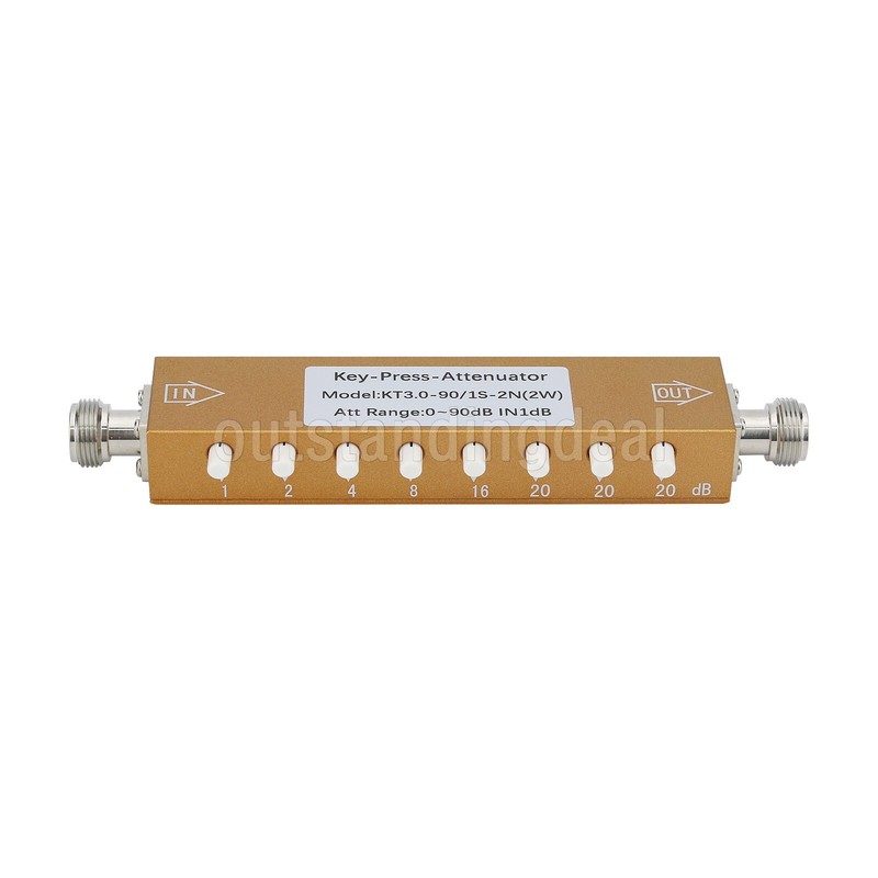2WN-KK 0-90dB 0-3GHz RF 0-90dB Adjustable Attenuator Digital Step RF Attenuator- gallery