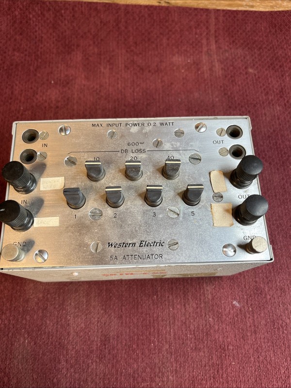 Western Electric 5a Attenuator 0.2 W maximum power