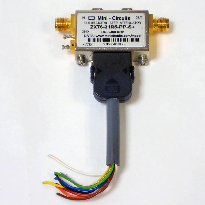 MINI-CIRCUITS ZX76-31R5-PP-S+ 31.5db SMA RF DIGITAL STEP ATTENUATOR, USED.