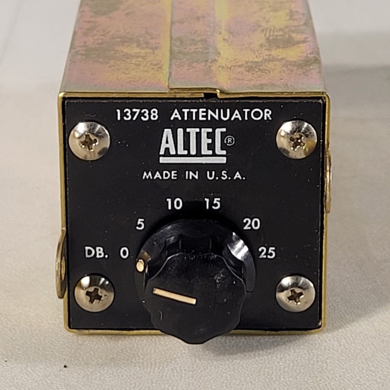 Vintage Altec 13738 dB Attenuator Switch Audio Equipment 0-25 Decibels Tube Plug gallery