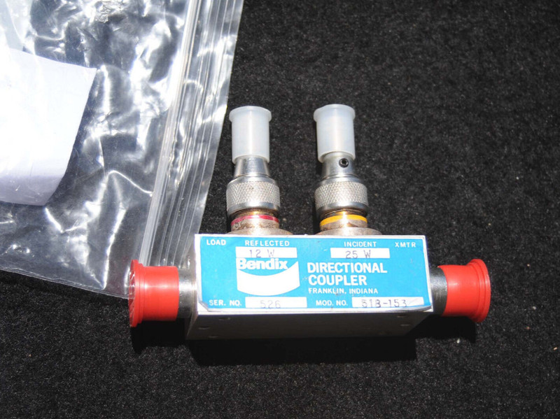 New BENDIX DIRECTIONAL COUPLER 518-153 25W Fwd 12W Ref Ref14B