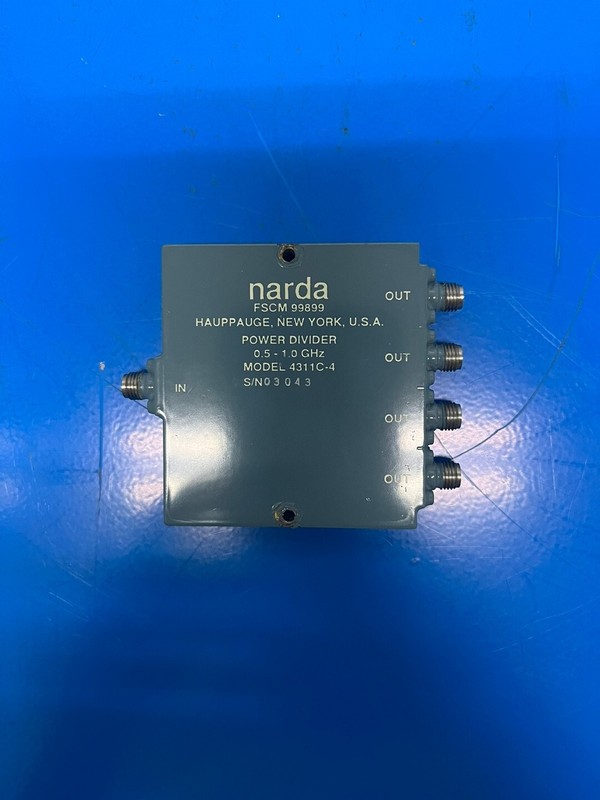 Narda 4311C-4 : Power Divider, 4-way, 0.5 to 1.0 GHz, SMA(f), 30 Watt (3043) gallery