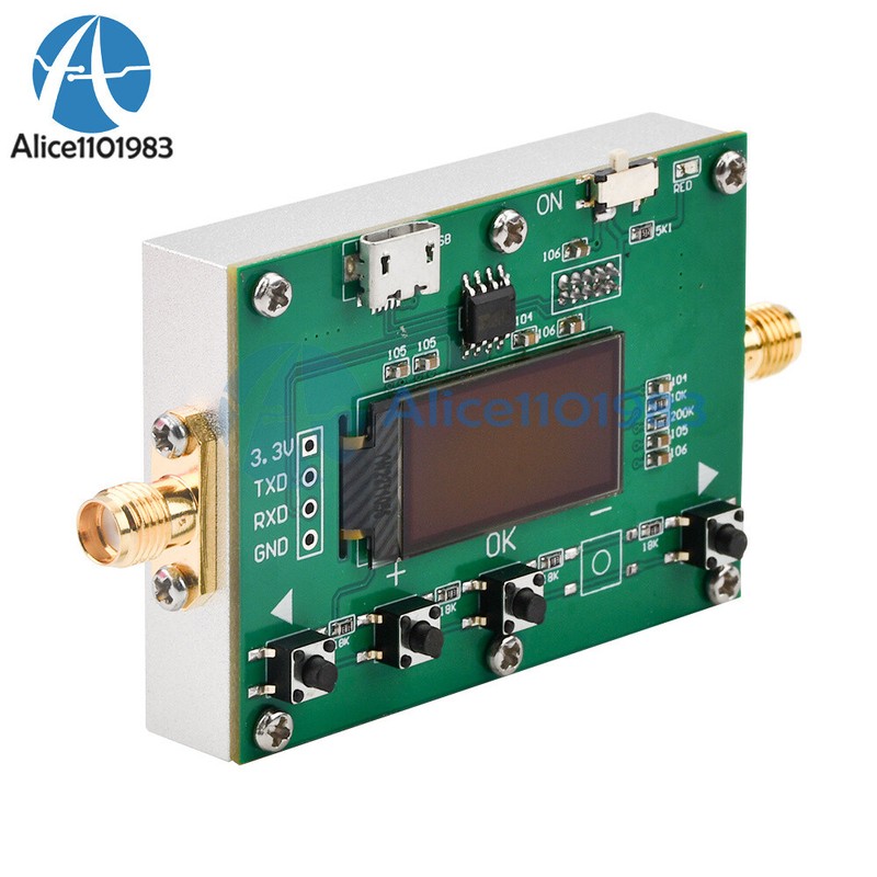6Ghz RF Digital Attenuator 30DB Step 0.25DB OLED Pogrammable Attenuator Module gallery