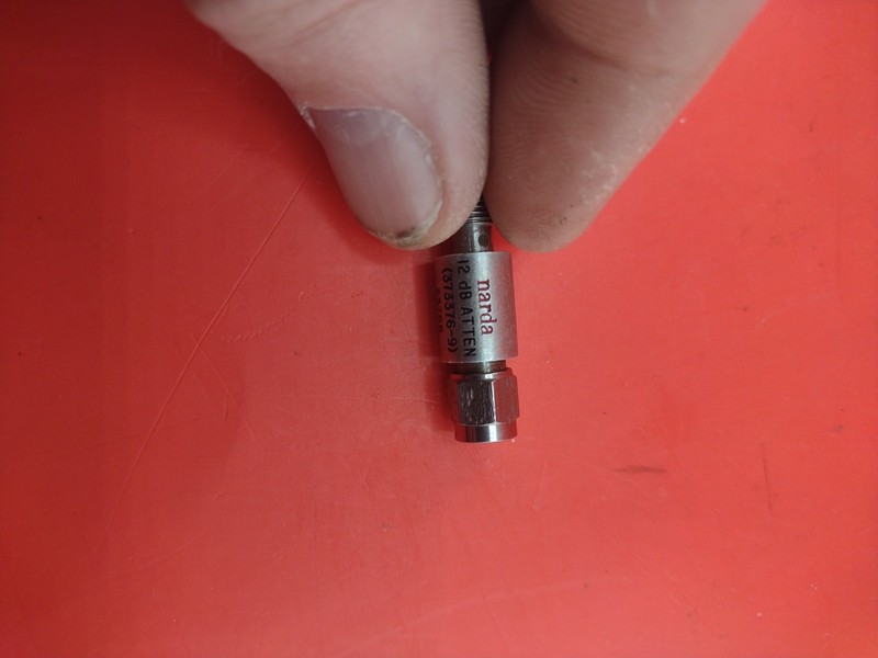 Narda Attenuator Connector 12db Atten 373376-9 23758 Set 01211. R5 gallery