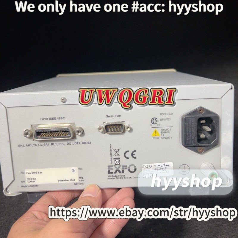 1PCS EXFO adjustable attenuator FVA-3100, attenuation range 0-80db gallery
