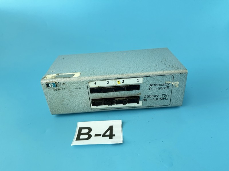 HP 3750A Step Attenuator 0–99 dB 75Ω DC–100MHz 250mW Hewlett Packard Vintage RF