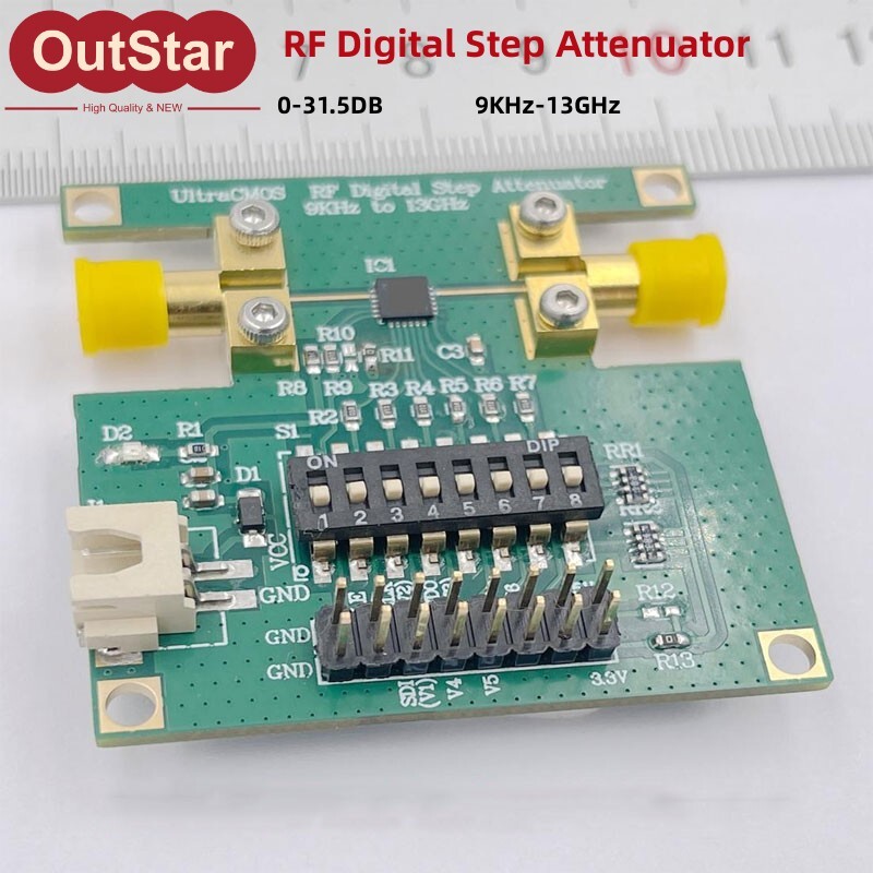 LF-13GHZ RF Step Attenuator 0-31.5DB 9KHz-13GHz Supports Parallel Port Mode
