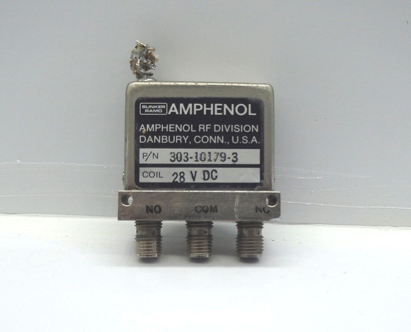 Lot of 4 Bunker Ramo Amphenol 303-10179-3 28V RF Coaxial Switches gallery