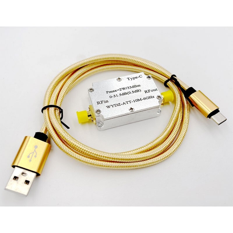 Type-C Digital Attenuator 10M-6GHZ 2W 0-31.5dB for Microwave Radio and VSAT
