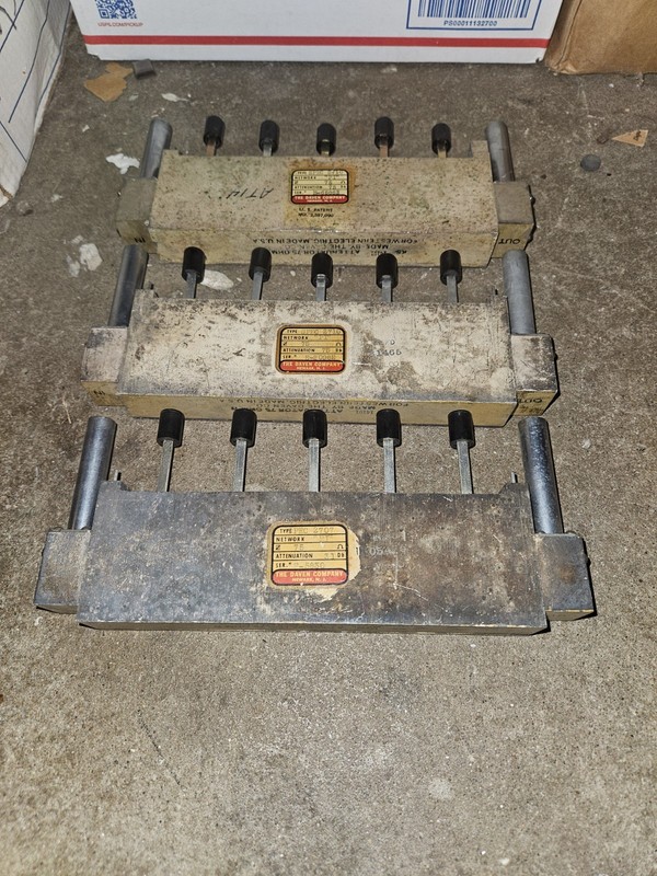 8 VINTAGE DAVEN WESTERN ELECTRIC-KS-14191 75 OHM ATTENUATORS SILVERPLATE gallery