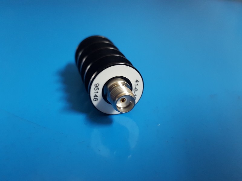 Aeroflex/Weinschel 41-6-12: Fixed Coaxial Attenuator, 18GHz, 10W, 6dB (5146) gallery