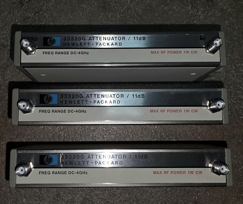 HP, AGILENT 33320G, 11DB Programmable Step Attenuator, DC to 4GHz + Cable. gallery