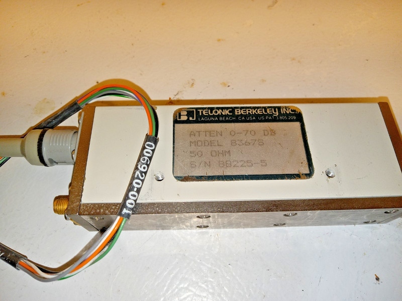 Telonic Berkeley 8367S Step Attenuator DC-4GHz 0-70dB 10dB 50 OHM gallery