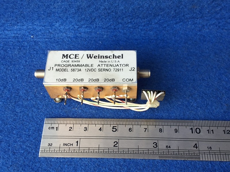 MCE/ Weinschel 5873A Programmable Attenuator 12VDC.