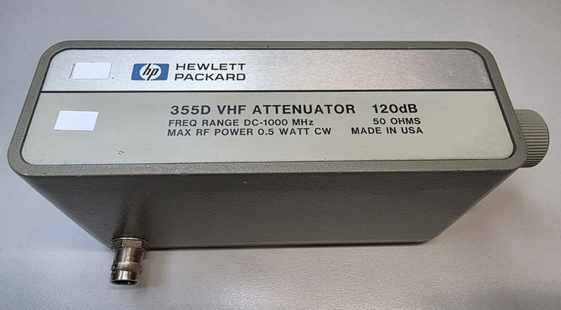 HP, Agilent Keysigh 355D, Step Atten. 0-120 dB, 10 dB Step. DC–1.0 GHz