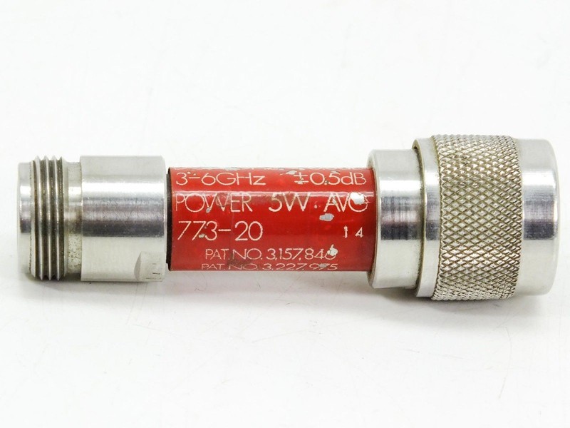 Narda 773-20 3~6GHz 20dB Minipad Attenuator for RF Microwave Satcom gallery