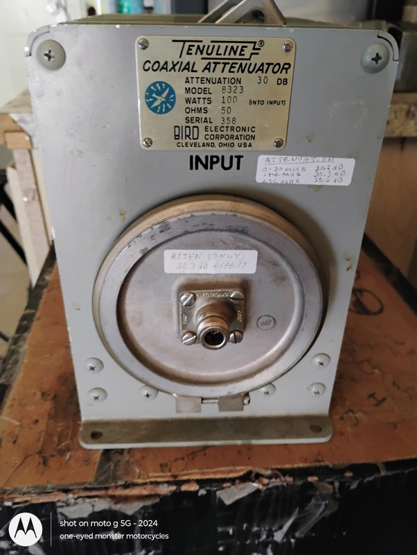 Bird Tenuline Coax Attenuator 8323 30Db 100W 50 OHMS