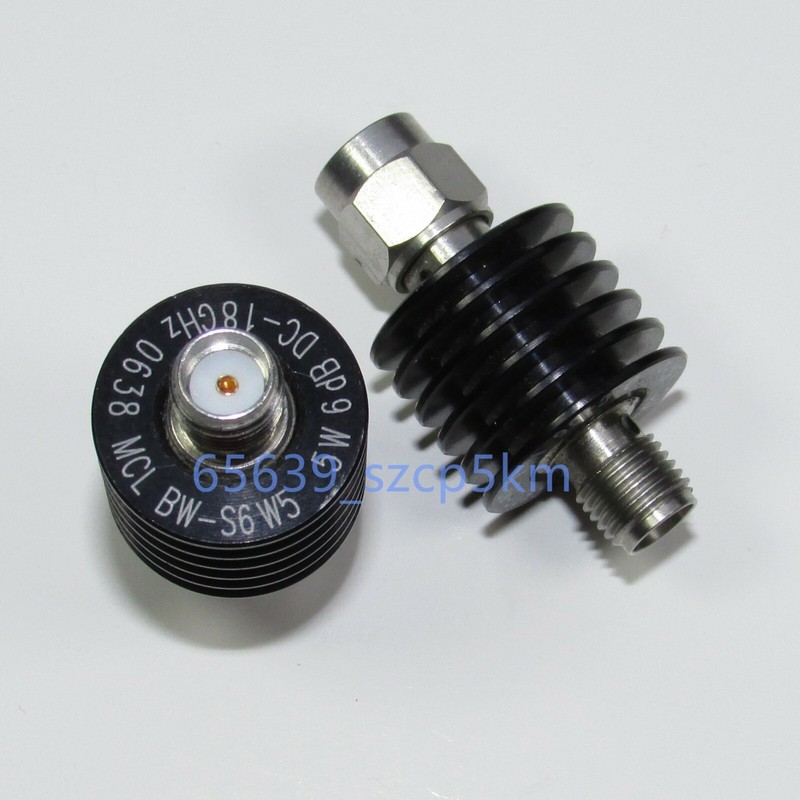 1pcs SMA RF Coaxial Fixed Attenuator BW-S6W5 5W 6dB DC-18GHz gallery