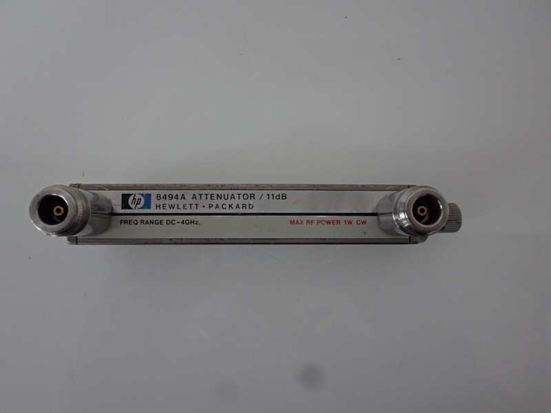 HP Agilent 8494A Type N Step Attenuator, DC~ 4 GHz, 11 dB, 1dB Step, 3308A32560