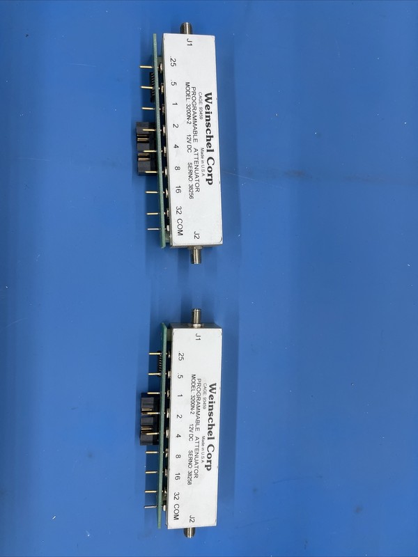 Weinschel 3200-2 DC to 2 GHz, 63.75 dB SMA (F) Programmable Attenuators 2Pcs