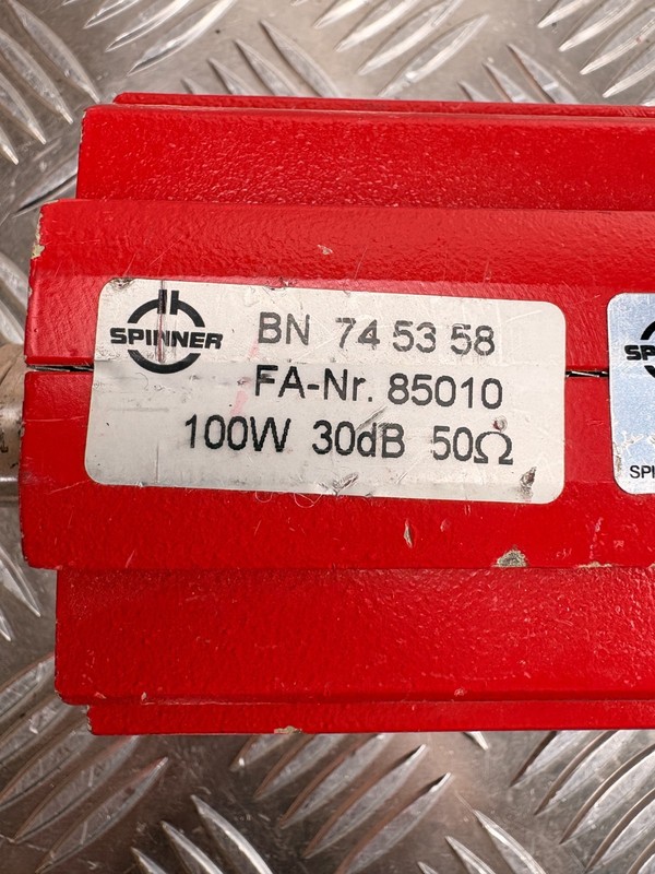 Spinner RF Attenuator 30dB 100W 50 Ohm BN745358 High Power Coaxial gallery