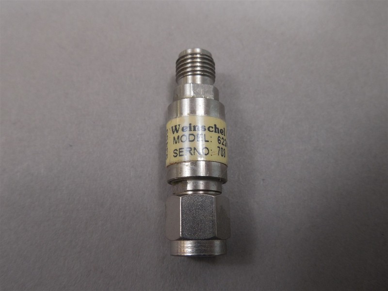 Weinschel 6224-8.0 RF Attenuator Coaxial SMA M/F 8.0dB DC to 12.4 GHz. 2 Watt