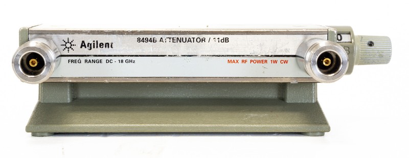 HP Agilent Keysight 8494B RF Attenuator 18 GHz 11 dB 1 dB step Attenuatore N