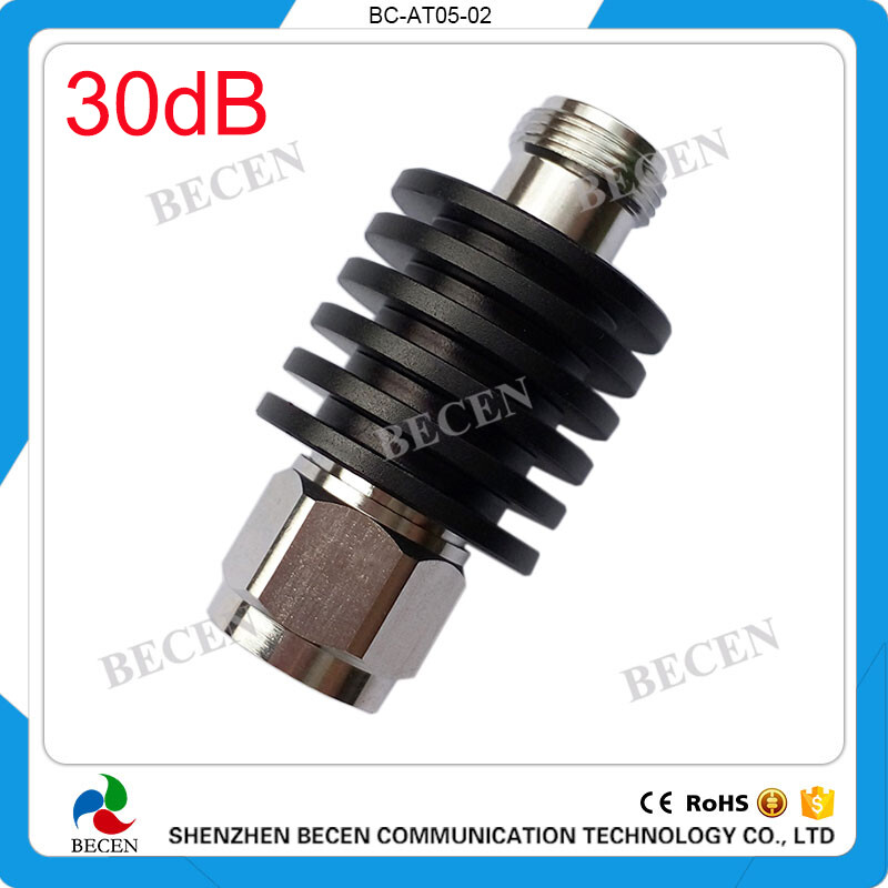 5W RF Fixed Attenuator 30DB N male to N female DC-3GHz N attenuator 50ohm