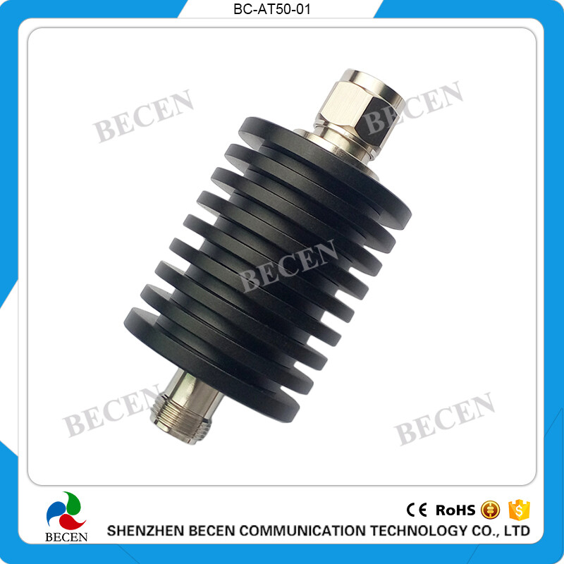 Mircowave 50W N 15dB Attenuator Plug male to Jack female 50 Watt DC-3Ghz 50ohm gallery