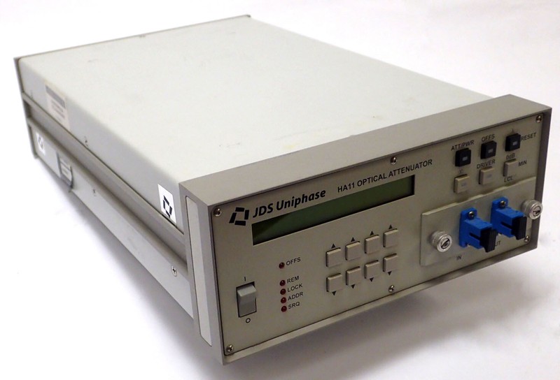 JDS Uniphase HA11 PROGRAMMABLE OPTICAL ATTENUATOR HA117+20ASC1 60dB 500mW TESTED