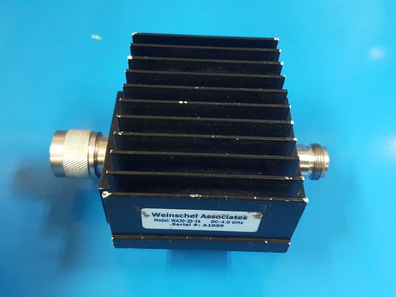 Weinschel Associates WA30-20-34: Fixed Coaxial Attenuator, DC-4GHz (1059) gallery