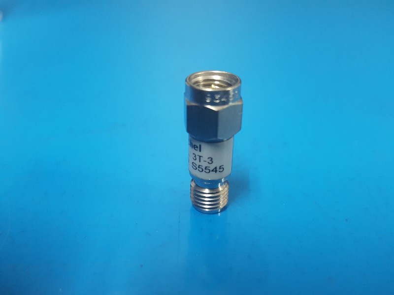 Weinschel 3T-3: Coaxial RF Attenuator 2 W, DC-12.4 GHz (S5545) gallery