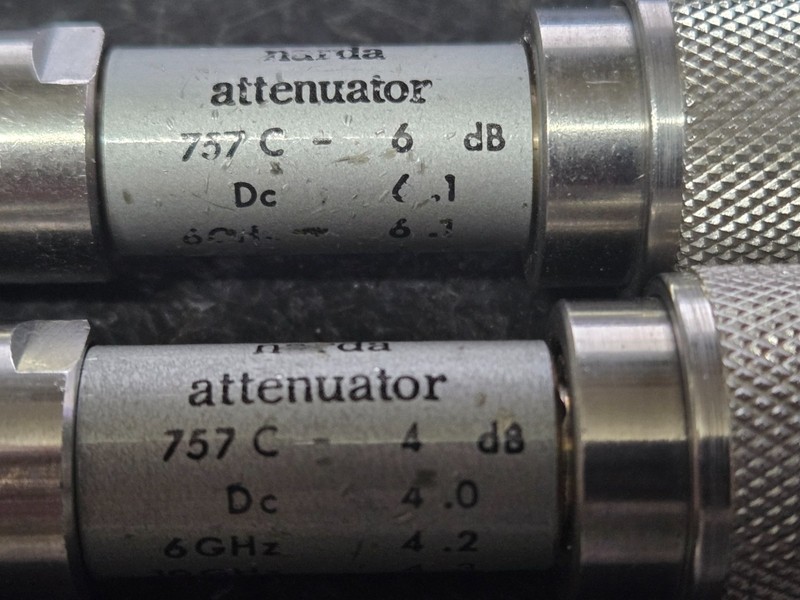 Narda 757C precision attenuators, 5 & 6 dB (you choose) TESTED 6-12 GHz Cal gallery